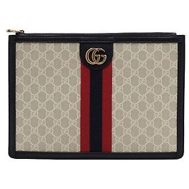 Gucci Bolso Clutch Portfolio Ophidia Navy Unisex