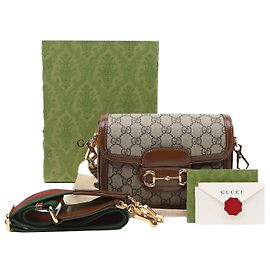 Gucci Mini Bolso Horsebit Marrón