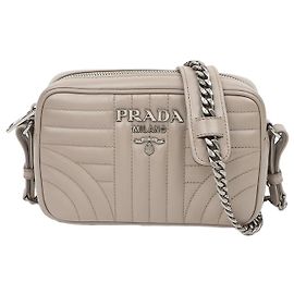 Prada Borsa a tracolla Gray Diagram Chain