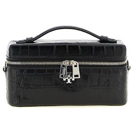 Tory Burch Sac crossbody en cuir d'agneau noir