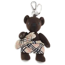 Burberry Brown Wool Oves Aries Keychain