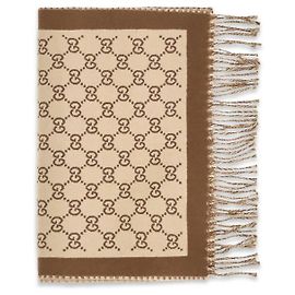 Gucci Beige Wool Oves Aries Scarf