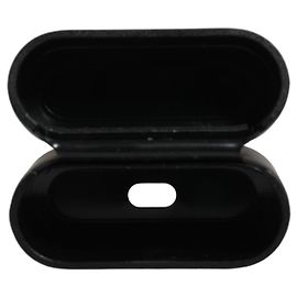 Dolce & Gabbana Hülle Black PVC Geprägtes Logo Flip Holder für Airpods Damen
