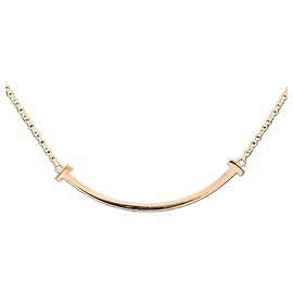 Tiffany & Co T Smile Halskette Klein Roségold