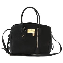 Louis Vuitton Borsa a tracolla Mila MM Capskin Black Gold