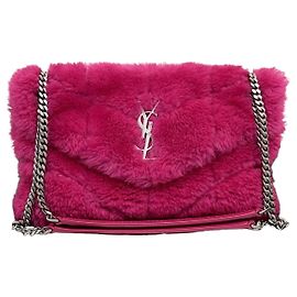 Autre Marque Borsa a tracolla Loulou Puffer Chain Small in shearling