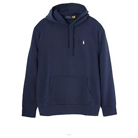 Ralph Lauren Sweat à capuche bleu marine avec logo brodé