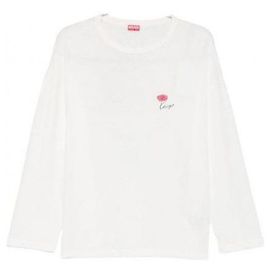 Kenzo T-Shirt à manches longues Tulip coupe décontractée