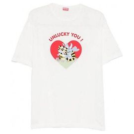 Kenzo Cartoon Cotton T-Shirt Off White