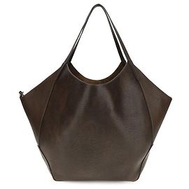 Brunello Cucinelli Borsa a tracolla Bos Taurus in pelle di vitello marrone