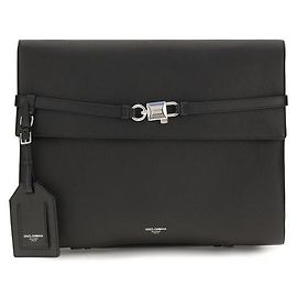 Dolce & Gabbana Bolso de hombro Bos Taurus en piel de becerro negra