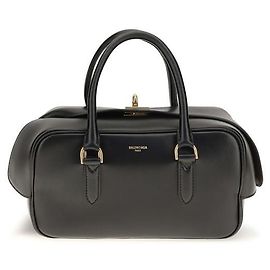 Balenciaga Borsa a mano in pelle di agnello nera