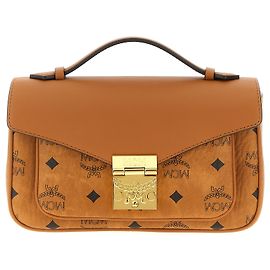 MCM Borsa crossbody in polietilene marrone