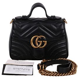 Gucci Mini Borsa Top Handle GG Marmont Matelassé