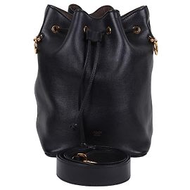 Fendi Bolsa de Ombro Bucket Montrejo Small Preta