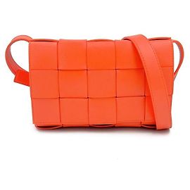 Borsa Cassette Bottega Veneta in Mesh Arancione
