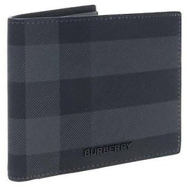 Burberry Checked Leather Half Wallet Vintage Check