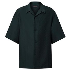 Louis Vuitton Camicia a maniche corte in misto seta e cotone Mini Monogram