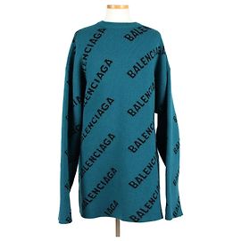 Balenciaga Oversized Multi Logo Knit