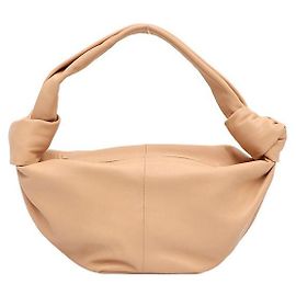 Bottega Veneta Mini borsa tote da donna beige con doppio nodo