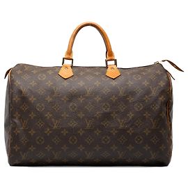 Borsa Boston Louis Vuitton Monogram Speedy 40 Marrone