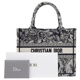 Bolso tote pequeño Dior marrón jacquard