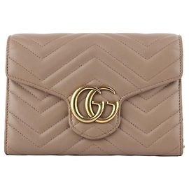 Gucci Borsa a tracolla con catena GG Marmont Matelassé WOC
