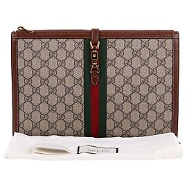 Gucci Sac pochette Jackie Medium en toile GG