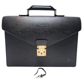 Louis Vuitton Borsetta Epi Serviette Black Unisex