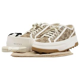 Gucci GG Sneaker Low Top Beige Ebony