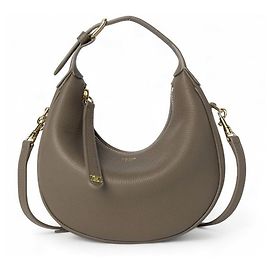 Céline Shoulder Bag Gray Brown Leather