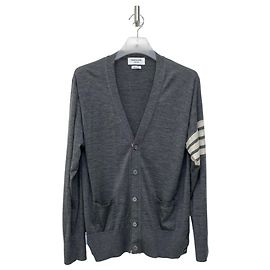 Thom Browne Merinowolle-Cardigan mit Kreuzstreifen für Herren
