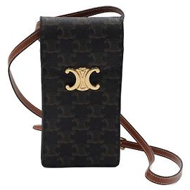 Céline Sac bandoulière Trio Canvas Vertical Phone Pouch