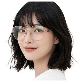 Burberry Eyeglasses Frame Luxury Gold Round Unisex Daily