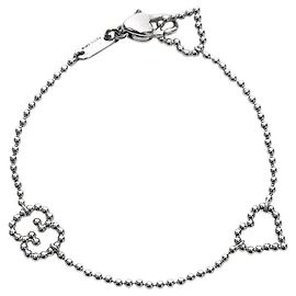 Gucci Heart GG Silver Armband