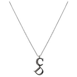 Dior Collier Vertical CD Silver