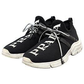 Prada Logo-Strick-Sneaker für Damen