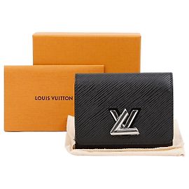 Portafoglio Louis Vuitton Twist Epi Marrone Pelle