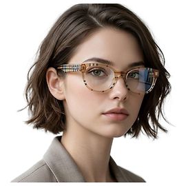Burberry Brillenfassung Karomuster Acetat Unisex
