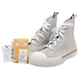 Sneakers alte Thom Browne MFD243A in tela marrone