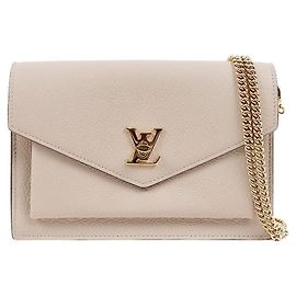 Louis Vuitton Pochette Crossbody My Lockme Chain Dark Beige
