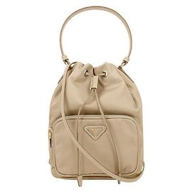 Prada Pouch Bucket Duet in nylon con logo triangolare