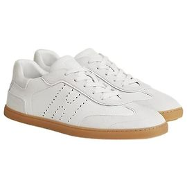 Hermès Wildleder-Sneaker für Herren Blanc