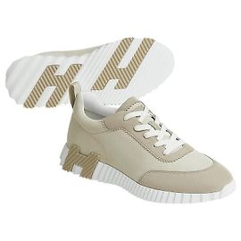 Hermès Bouncing Sneakers Scarpe Sportive da Uomo Beige Glaze