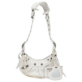 Balenciaga Borsa a tracolla Arena Lambskin Le Cabas XS White