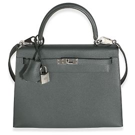 Hermès Vert Mangrove Epsom Sellier Kelly 25 PHW