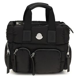 Borsa a mano Moncler Caradoc in nylon nero