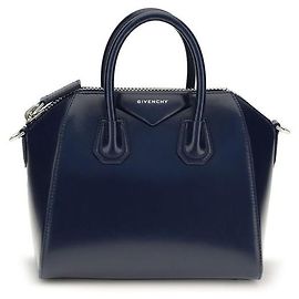 Givenchy Borsa Bos Taurus in pelle di vitello blu