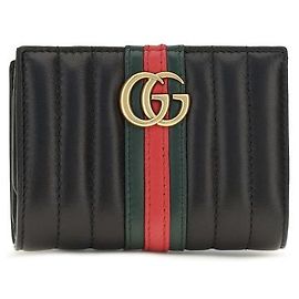 Gucci Cartera Bos Taurus de piel de becerro negra