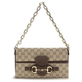 Gucci Borsa a tracolla in tessuto beige